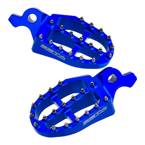 Yamaha WR450F 2024-2026 Zeta Aluminium Foot Pegs Blue