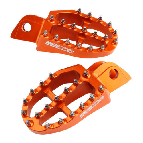 KTM 990 Adventure 2007-2012 Zeta Aluminium Foot Pegs Orange