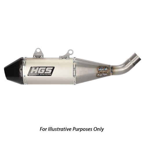 Gas-Gas EC500F 2024 HGS Titanium Carbon 4 Stroke Slip On Silencer Exhaust Muffler Pipe