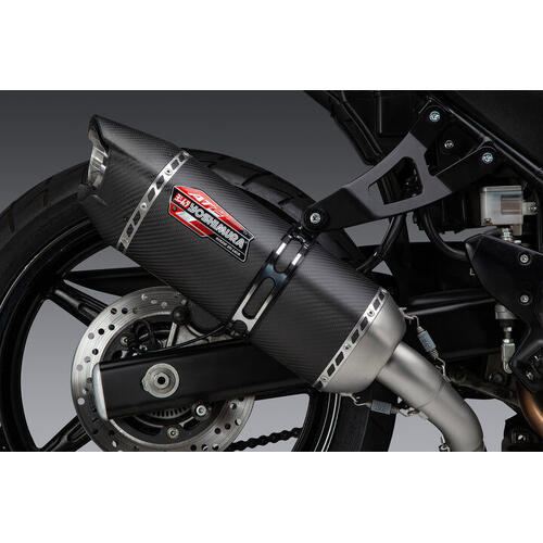 Suzuki SV650 2017-2026 Yoshimura AT2 Slip-On Exhaust w/Carbon Fibre Muffler