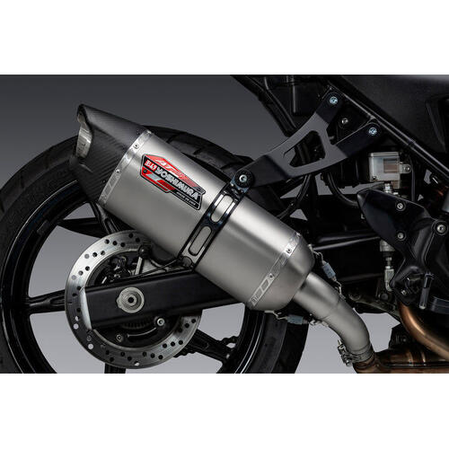 Suzuki SV650X 2018-2020 Yoshimura AT2 Slip-On Exhaust w/Stainless Muffler