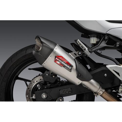 Kawasaki EX400 Ninja 400 2018-2025 Yoshimura AT2 Slip-On Exhaust w/Stainless Muffler