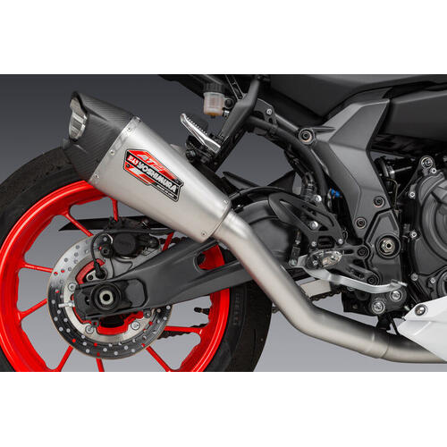 Yamaha YZF-R7LA LAMS 2022-2026 Yoshimura Stainless High Mount Muffler Kit