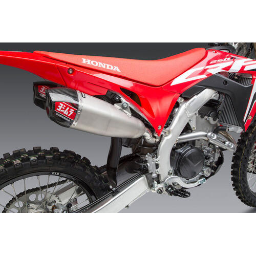 Honda CRF250R 2020-2021 Yoshimura RS-9T Slip-On Exhaust Dual Stainless Mufflers