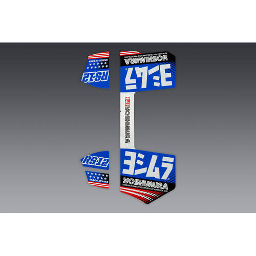 Suzuki DR-Z4S 2026-2026 Yoshimura OE Branded Four Piece Decal Set Blue