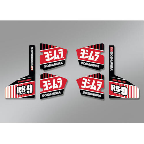 Honda CRF450RX 2017-2019 Yoshimura Yoshimura RS-9 Six Piece Replacement Decal Set